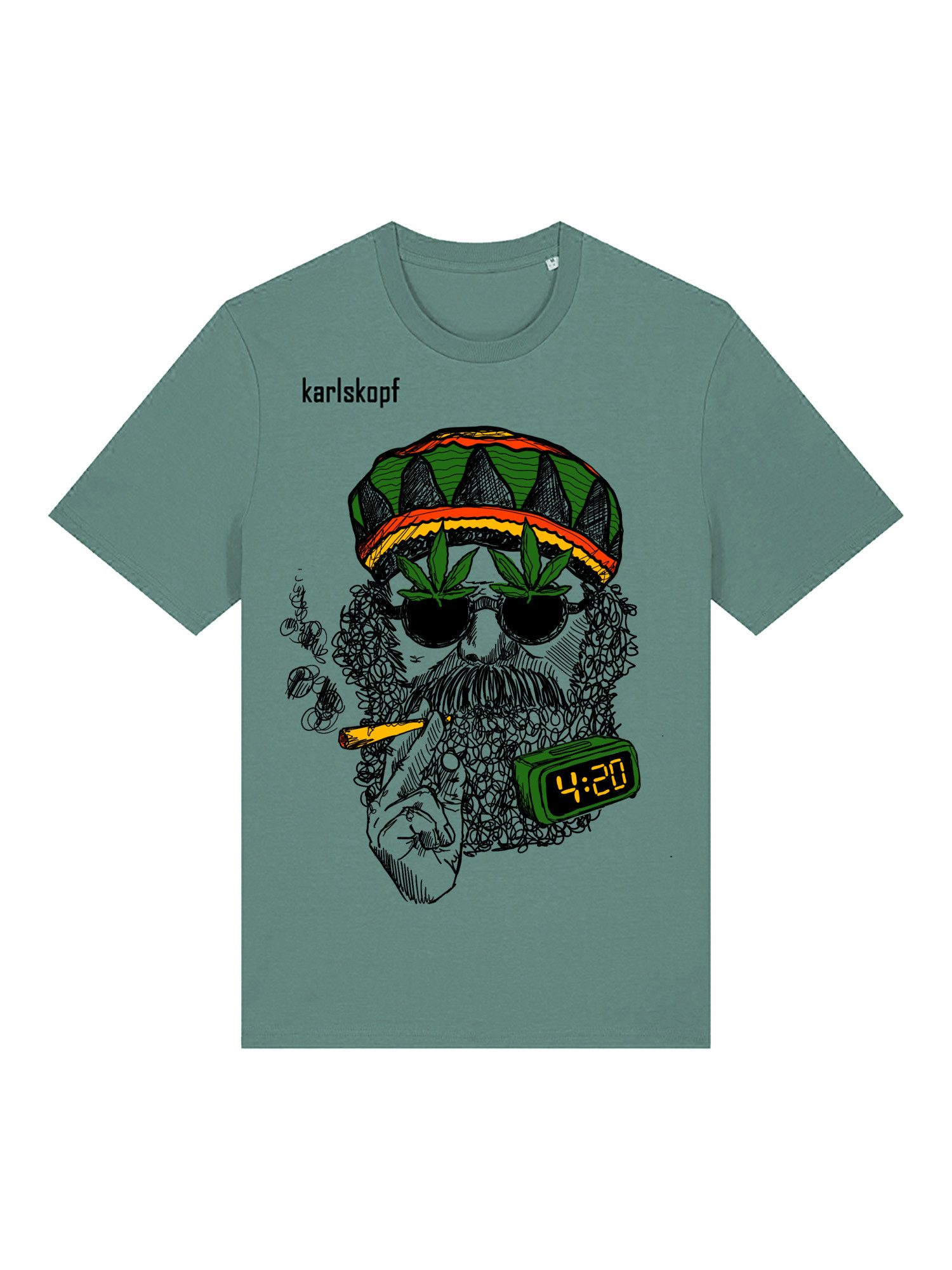karlskopf Print-Shirt Rundhalsshirt Basic BUBATZ günstig online kaufen