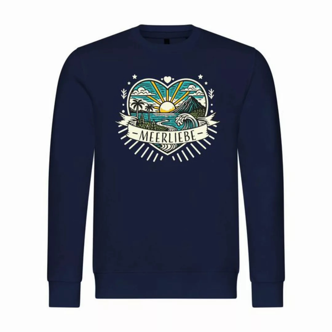 deinshirt Rundhalspullover Herren Pullover Ich Liebe das Meer Mit Print Mot günstig online kaufen