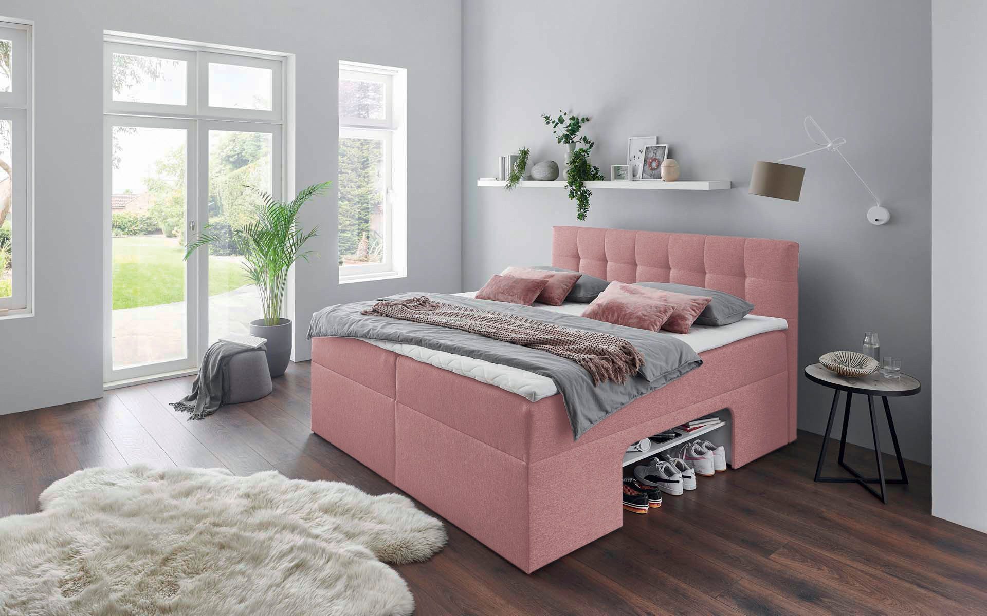 Places of Style Boxbett, Nische im Bettkasten für zusätzlichen Stauraum günstig online kaufen