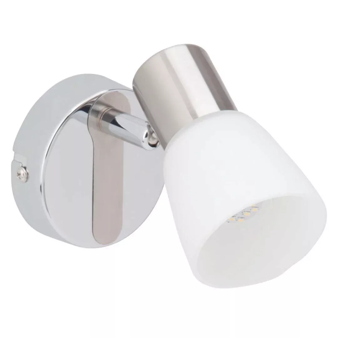 LED Wandleuchte Janna in Silber und Chrom 4W 400lm E14 günstig online kaufen