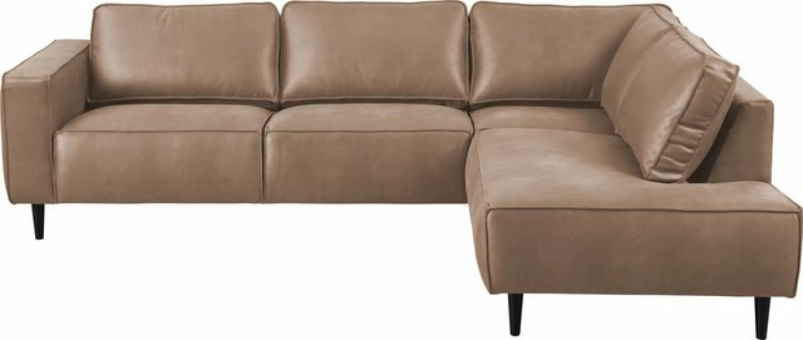 Places of Style Ecksofa "Fumone, Lederoptik oder Soft-Touch Chenille", Brei günstig online kaufen