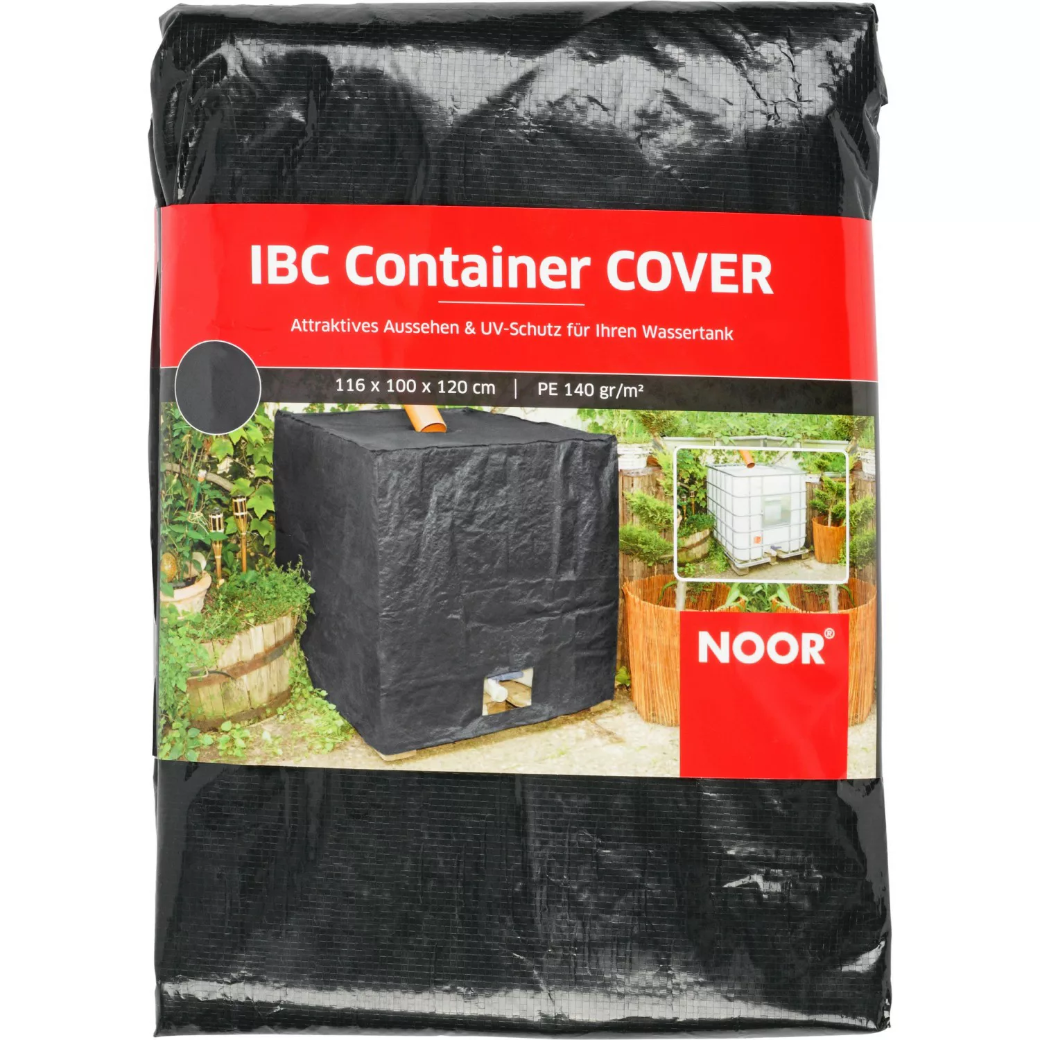 Noor IBC Container Cover Wassertank Abdeckung 120 cm x 116 cm x 100 cm Anth günstig online kaufen
