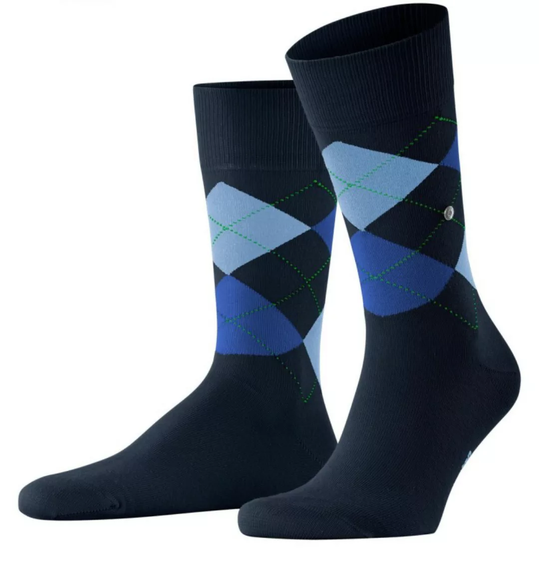 Burlington Socken Grau mit Argyle-Muster günstig online kaufen