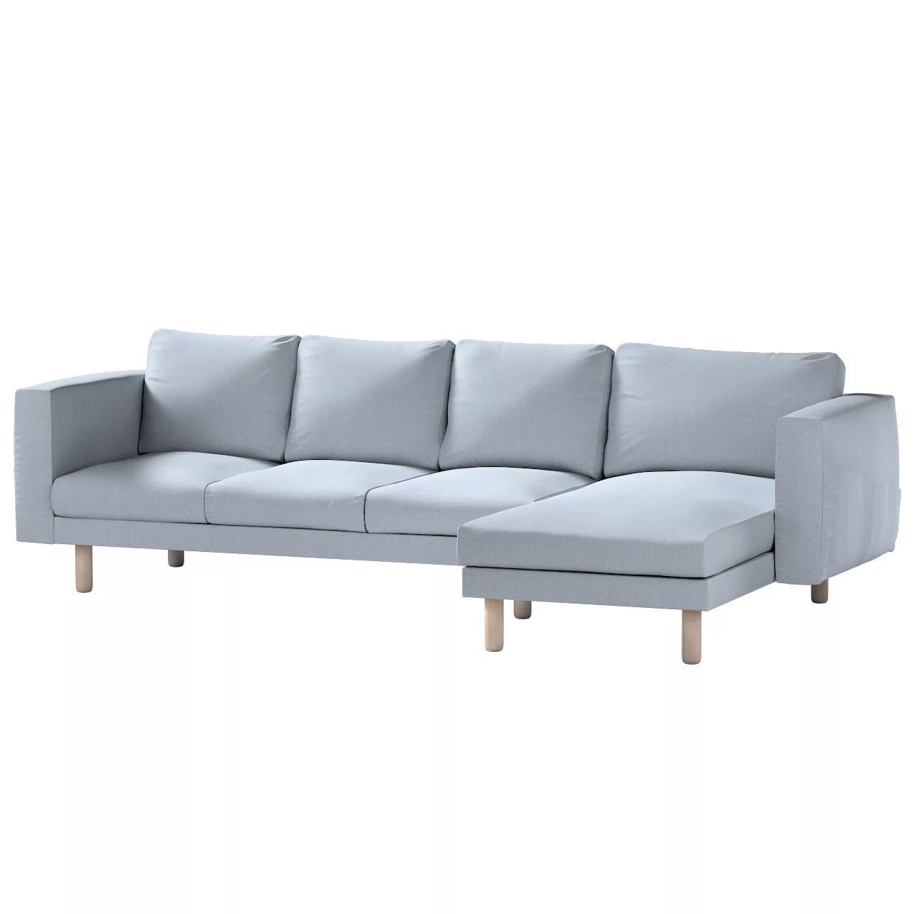 Bezug für Norsborg 4-Sitzer Sofa mit Recamiere, steingrau, Norsborg Bezug f günstig online kaufen