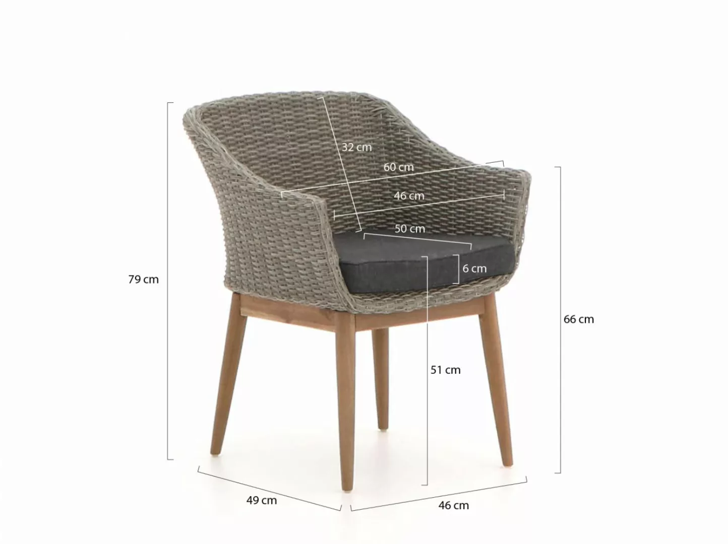 Intenso Bordano/ROUGH-K Ø 115 cm Gartenmöbel-Set 5-teilig günstig online kaufen