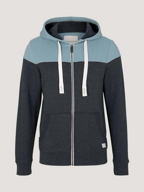TOM TAILOR Kapuzensweatshirt colorblock zipper jacket (1-tlg) günstig online kaufen