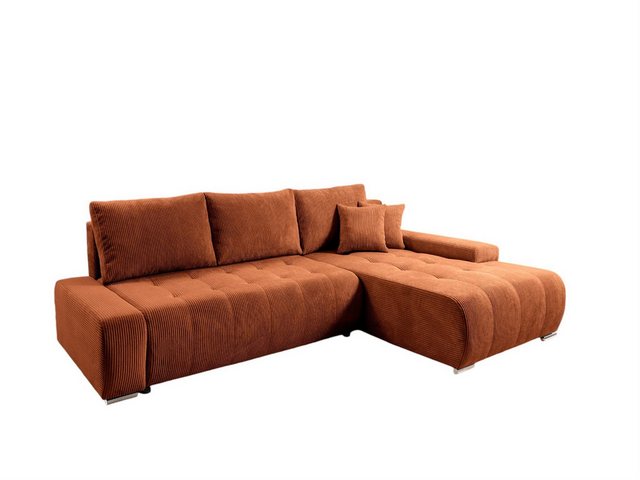 Fun Möbel Ecksofa Sofa mit Schlaffunktion VOGAR, inkl. Bettkasten, inkl. 3 günstig online kaufen