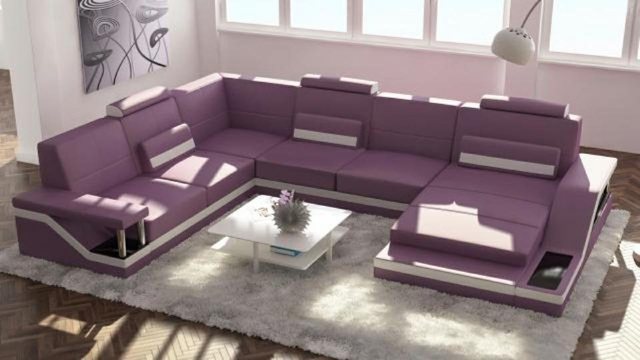 JVmoebel Ecksofa Designer U-Form Couch Ecksofa Polster Sofa Wohnlandschaft, günstig online kaufen