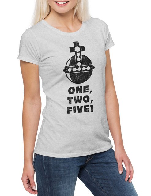 Urban Backwoods Print-Shirt One Two Five Damen T-Shirt Monty Fun Knights Py günstig online kaufen