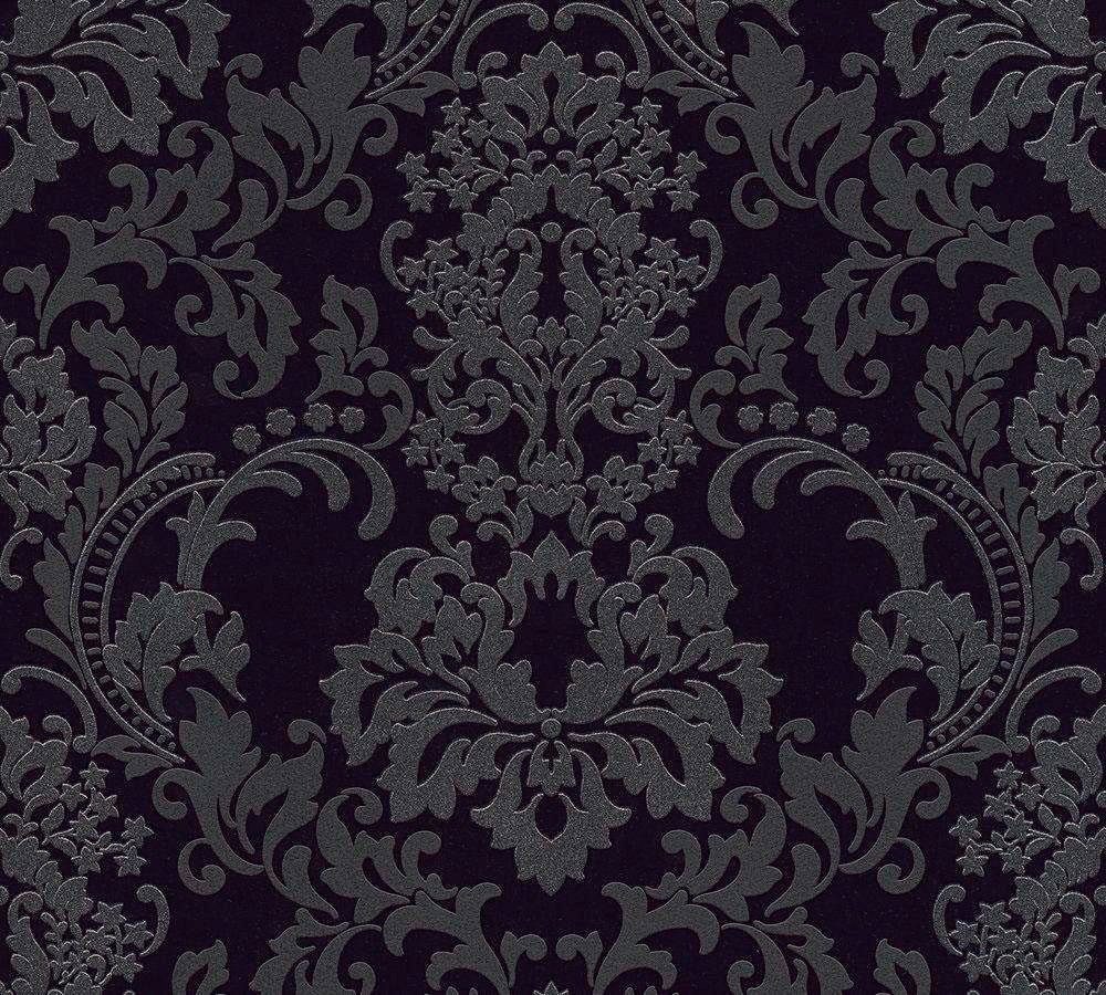 Bricoflor Neobarock Tapete in Grau und Schwarz Ornament Tapete im Eleganten günstig online kaufen