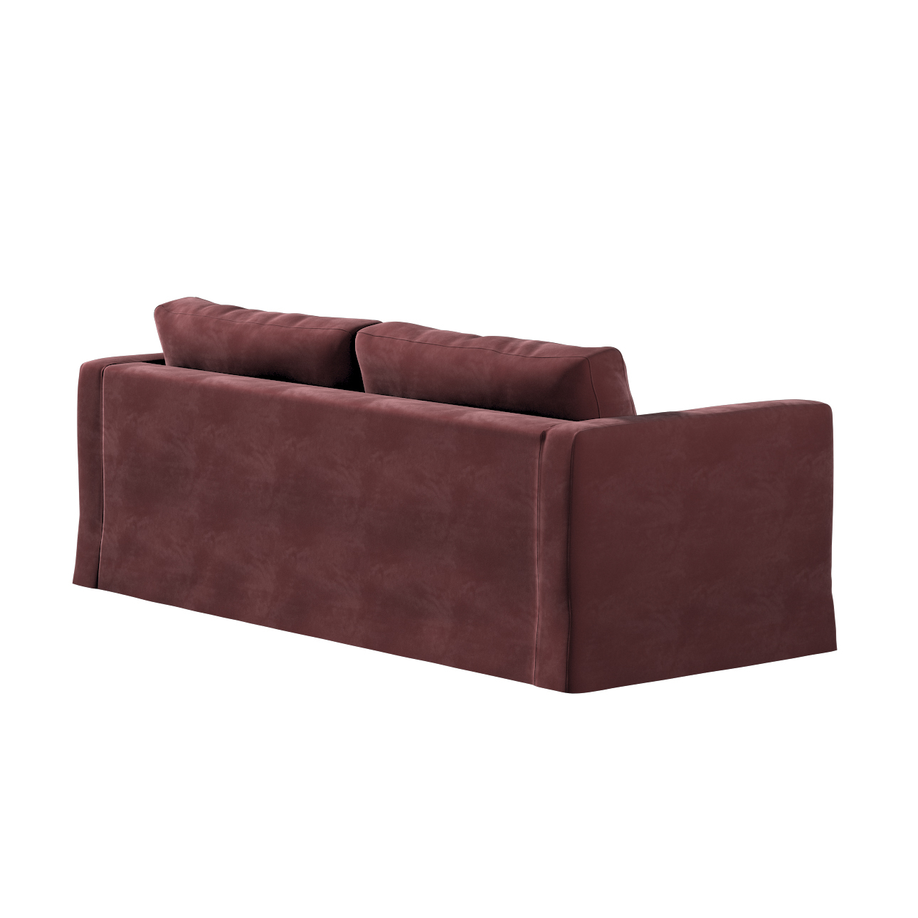 Bezug für Karlstad 3-Sitzer Sofa nicht ausklappbar, lang, bordeaux, Bezug f günstig online kaufen