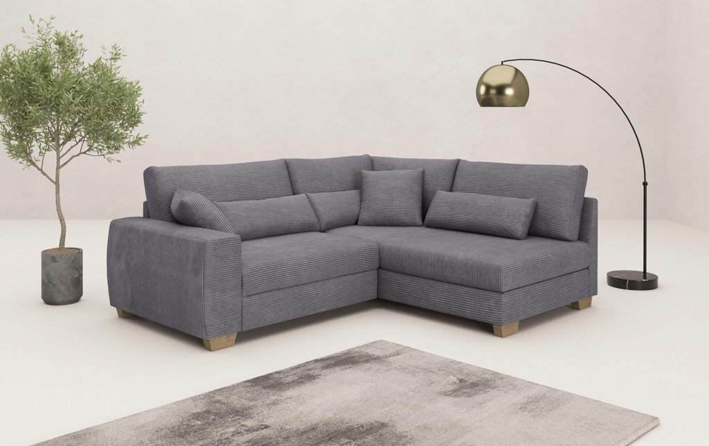 Mr. Couch Ecksofa "Helena L-Form", Mit Federkern, wahlweise mit Bettfunktio günstig online kaufen