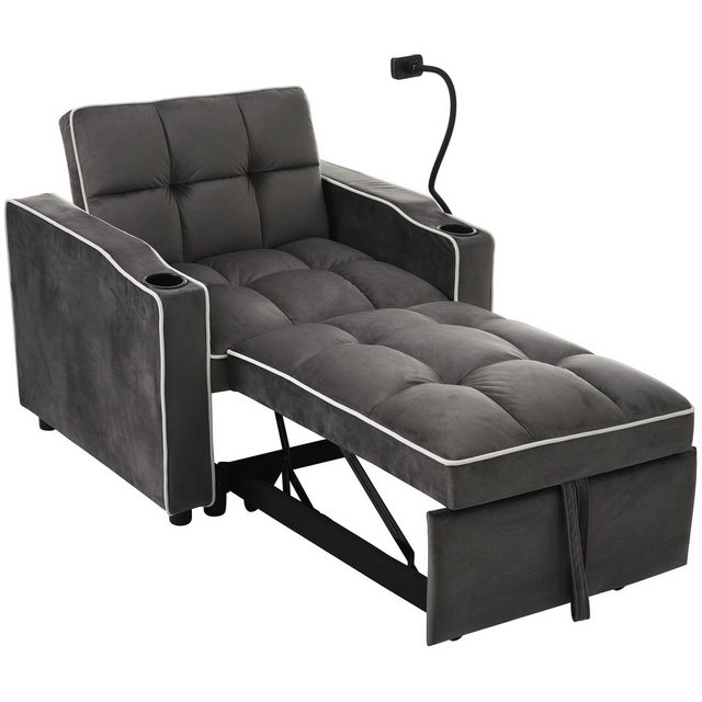 Rutaqian Schlafsofa 3-in-1 Schlafsofa Schlafsessel, Gästebett, umwandelbare günstig online kaufen