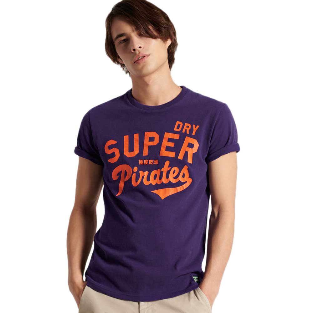 Superdry Collegiate Graphic 220 Kurzarm T-shirt M Lex Purple günstig online kaufen