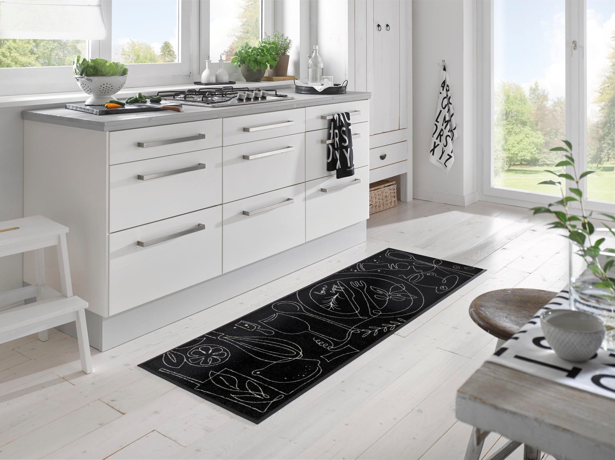 wash+dry by Kleen-Tex Läufer »Fine Dining«, rechteckig, 7 mm Höhe günstig online kaufen