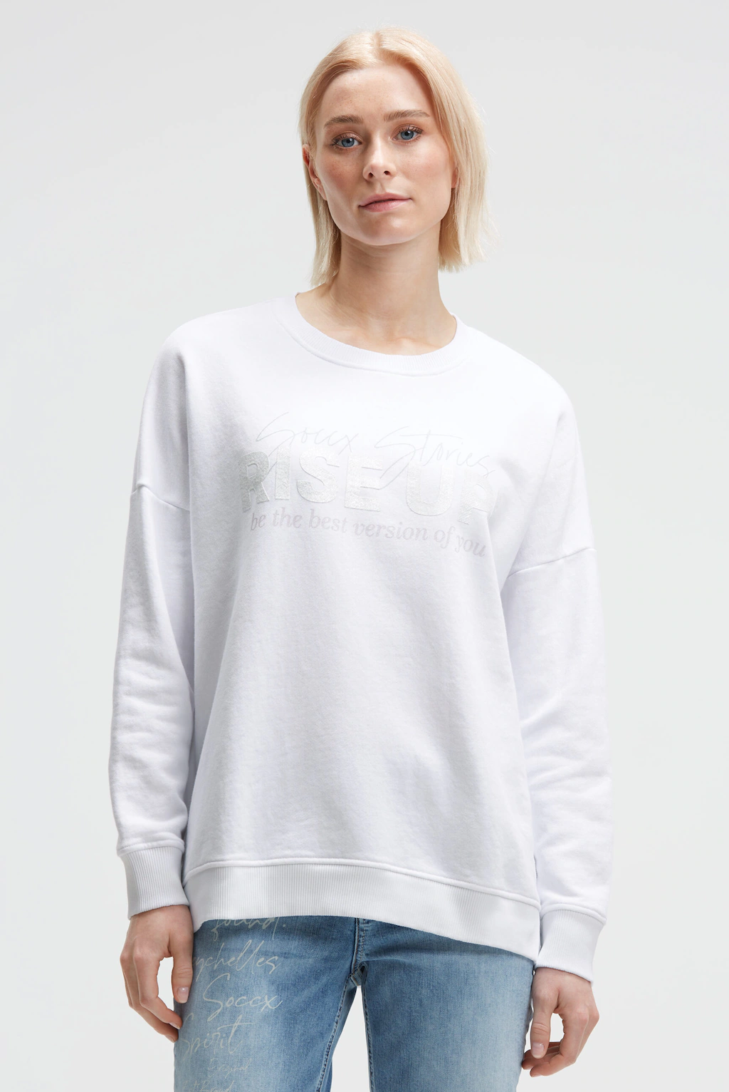 SOCCX Sweater, mit Seitenschlitze günstig online kaufen