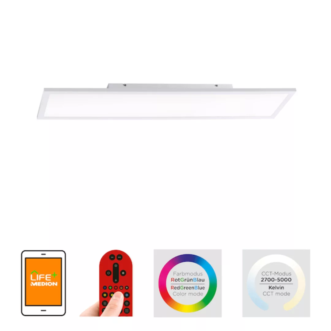 JUST LIGHT Deckenleuchte »Ls-FLAT«, 1 flammig, Leuchtmittel LED-Board   LED günstig online kaufen