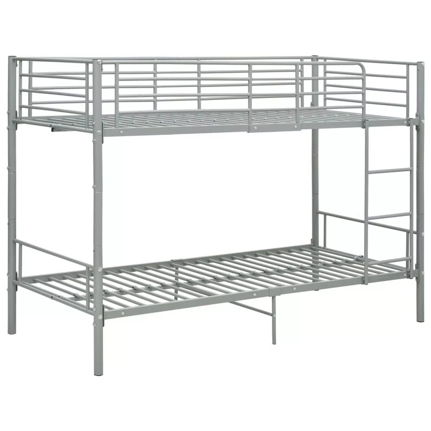 vidaXL Etagenbett Etagenbett Grau Metall 90200 cm Bett Bettrahmen Bettgeste günstig online kaufen