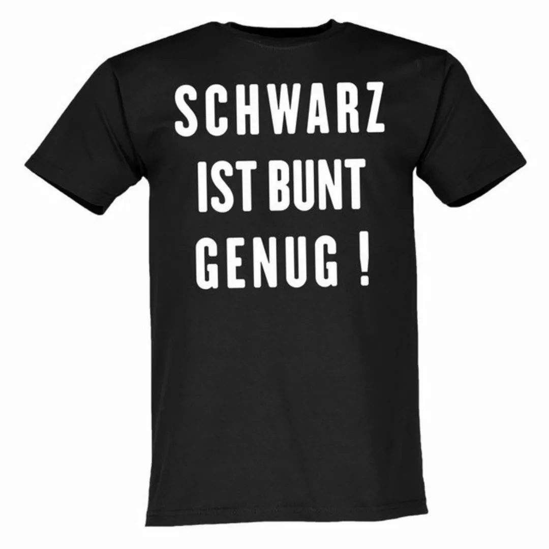 Lustige & Witzige T-Shirts T-Shirt T-Shirt Schwarz ist bunt genug Fun-Shirt günstig online kaufen