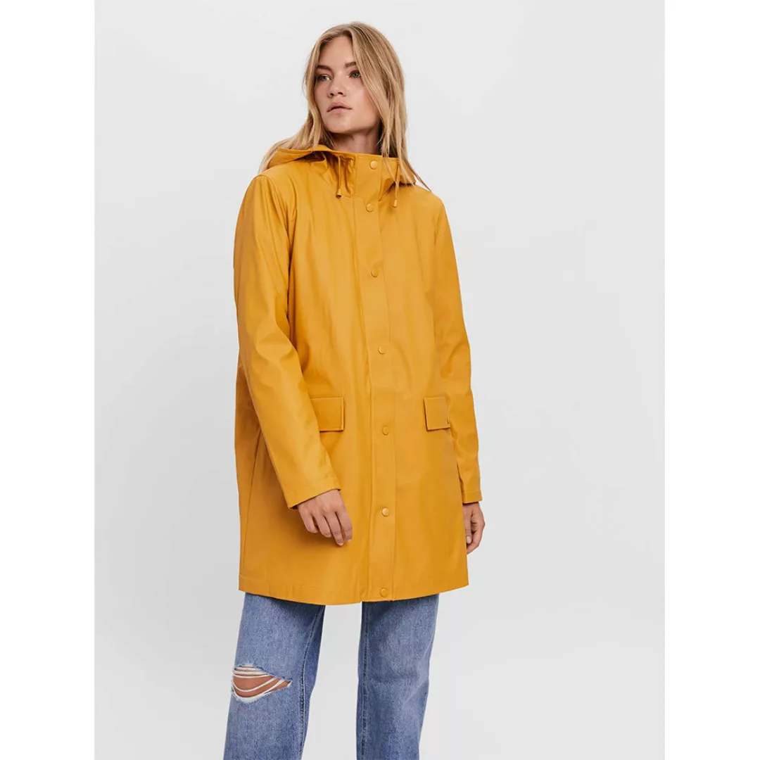 VERO MODA Lang Regenjacke Damen Gelb günstig online kaufen