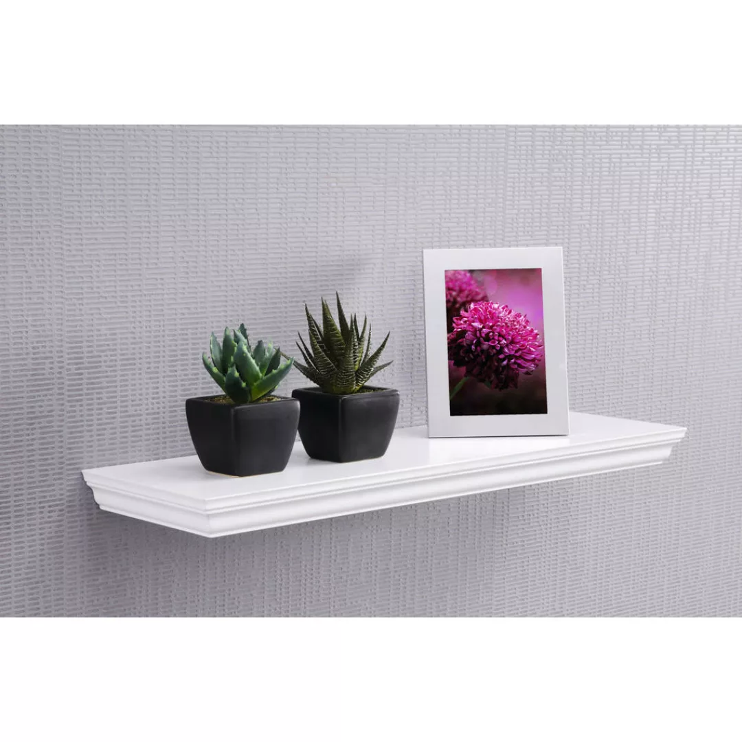 Wandboard Landwood 60 weiß B/T/S: ca. 60x19,5x3,8 cm günstig online kaufen