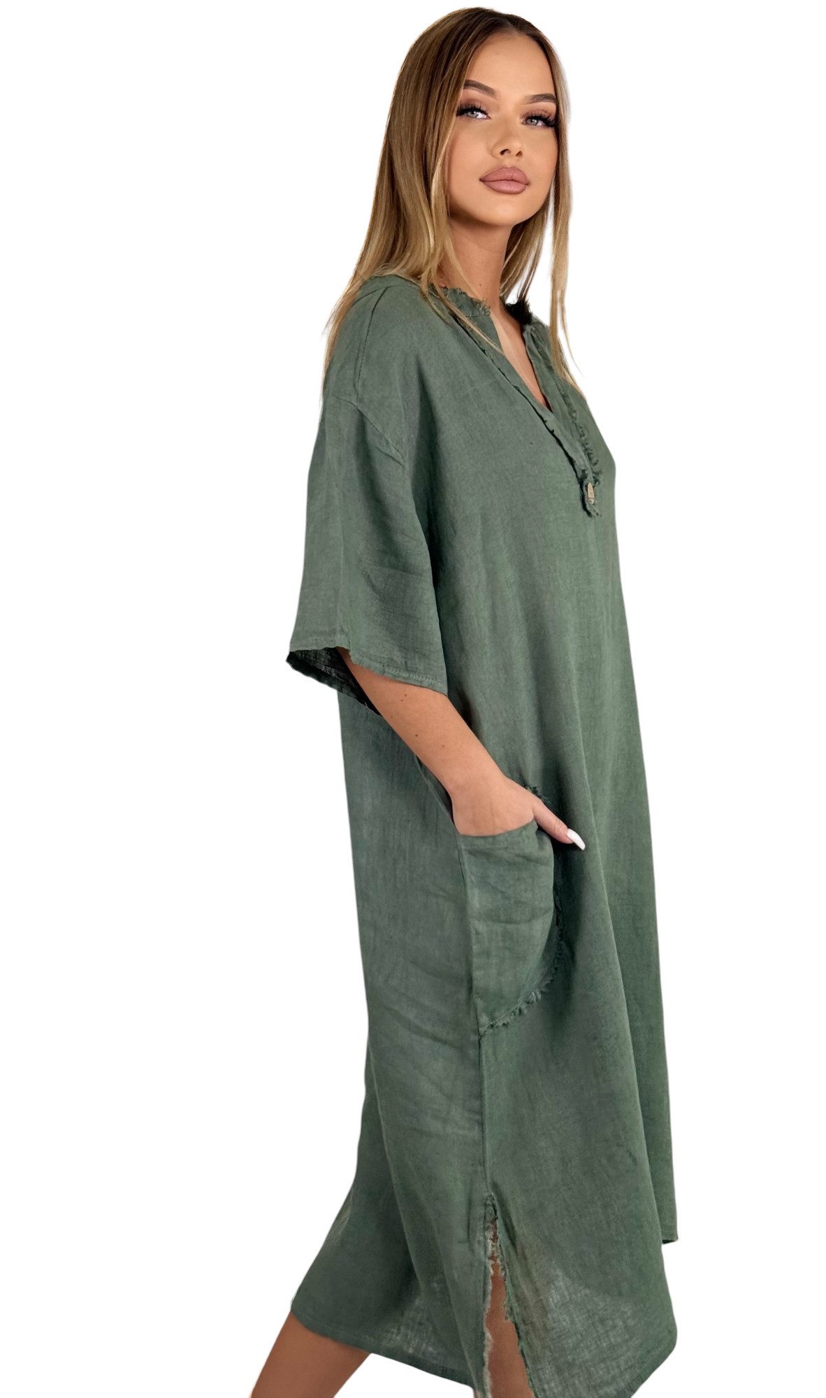Mississhop Sommerkleid Dame Kleid Sommerkleid 100% günstig online kaufen