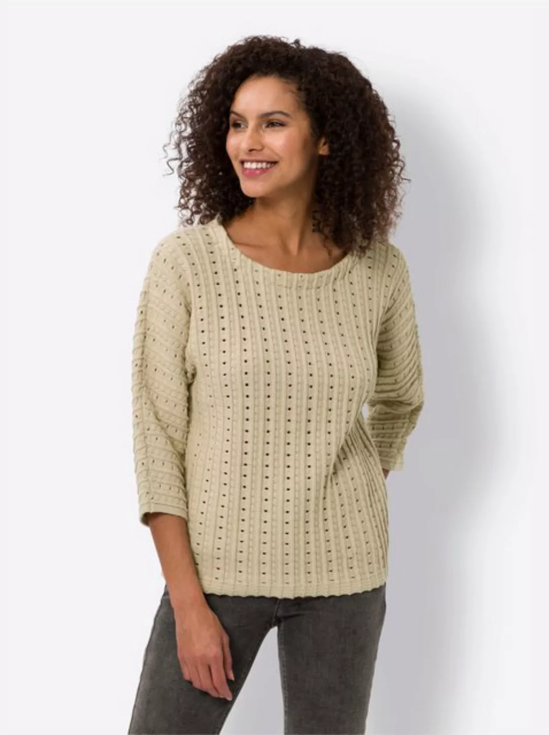 heine Strickpullover Ajourpullover günstig online kaufen