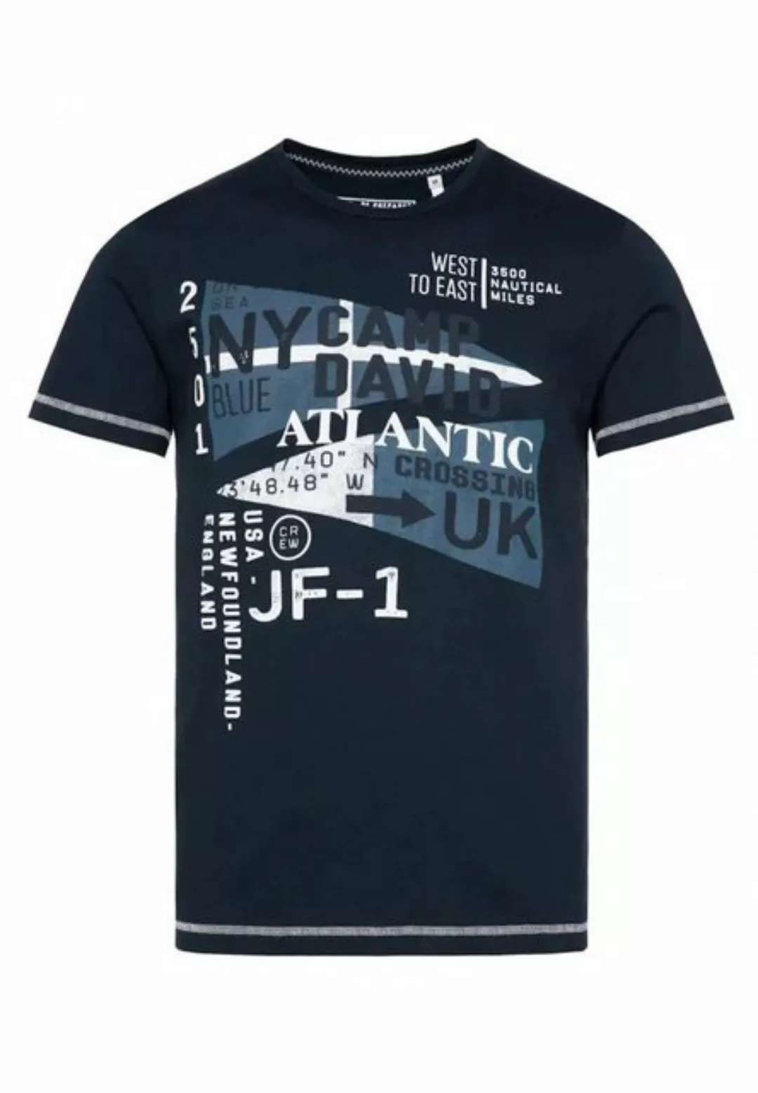 CAMP DAVID T-Shirt T-Shirt ATLANTIC CROSSING Kurzarmshirt (1-tlg) günstig online kaufen