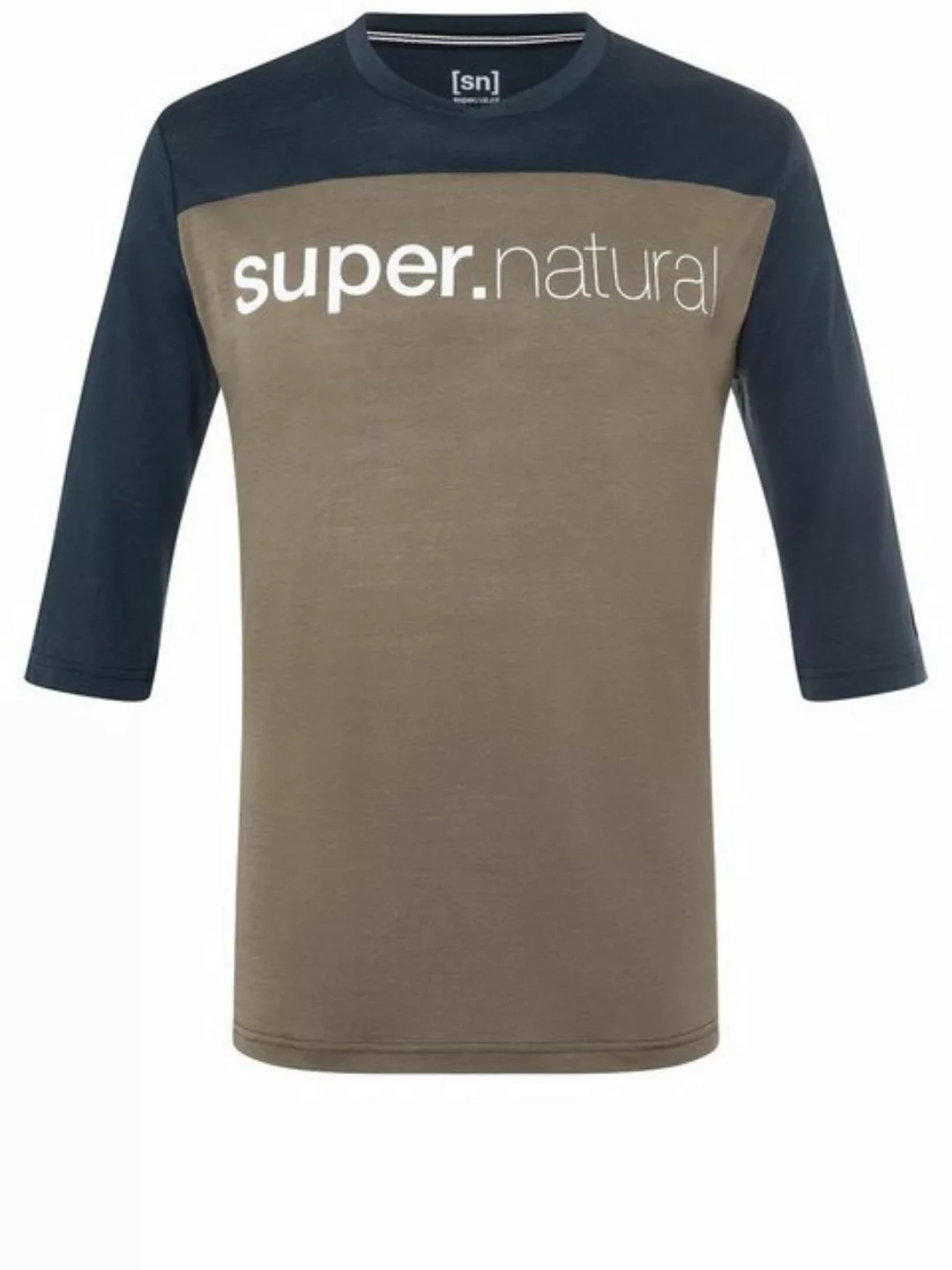 SUPER.NATURAL T-Shirt Merino T-Shirt CONTRAST 3/4 funktioneller Merino-Mate günstig online kaufen