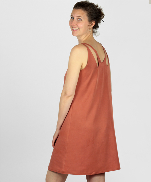 Sommerkleid Mit Cut-out Ausschnitt Aus Tencel günstig online kaufen