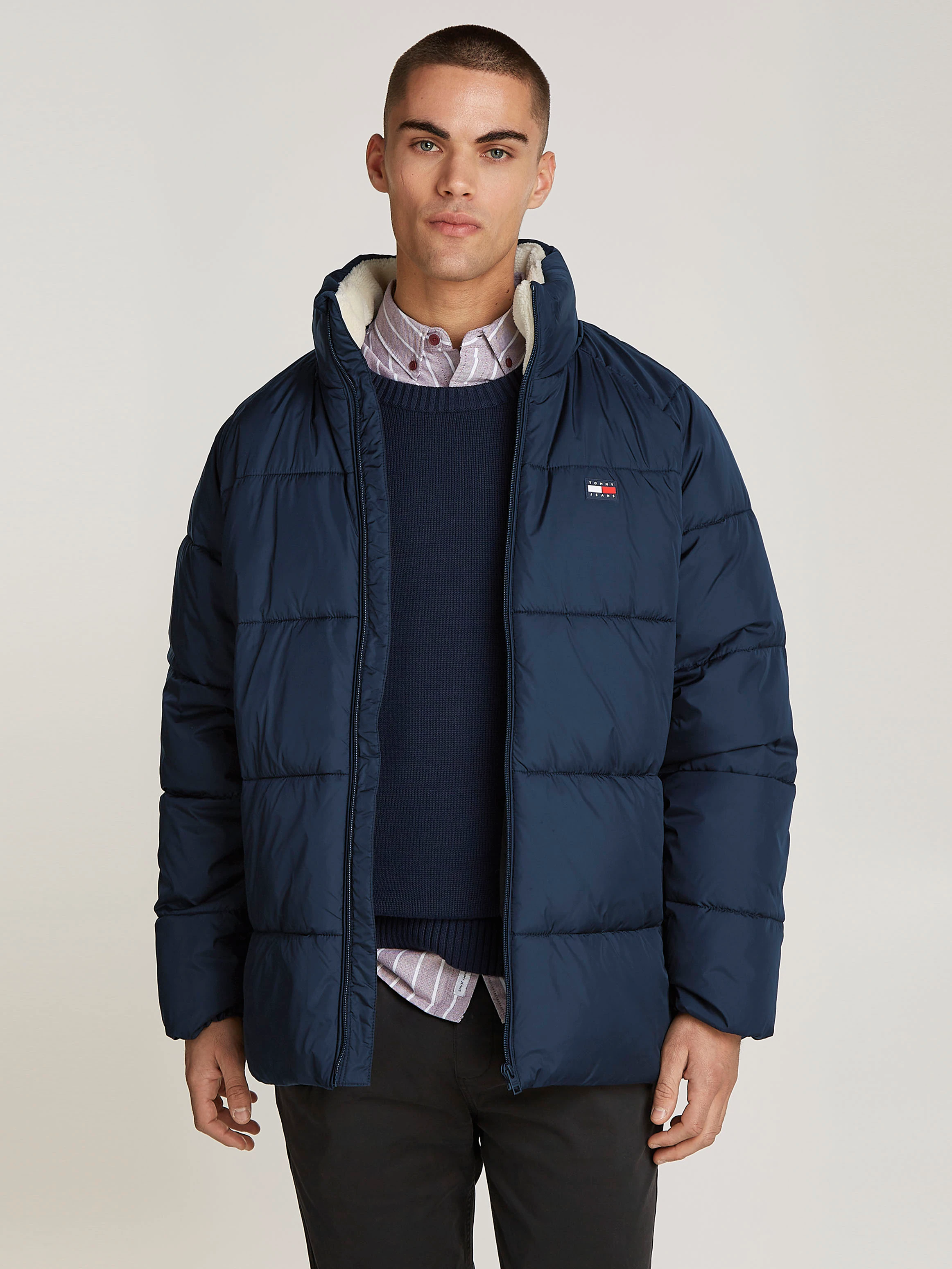 Tommy Jeans Steppjacke "TJM POLY PUFFER EXT", ohne Kapuze günstig online kaufen