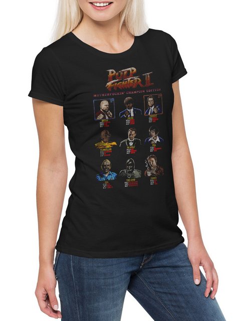 Urban Backwoods Print-Shirt Pulp Fighter II Damen T-Shirt Shirt Vincent Que günstig online kaufen