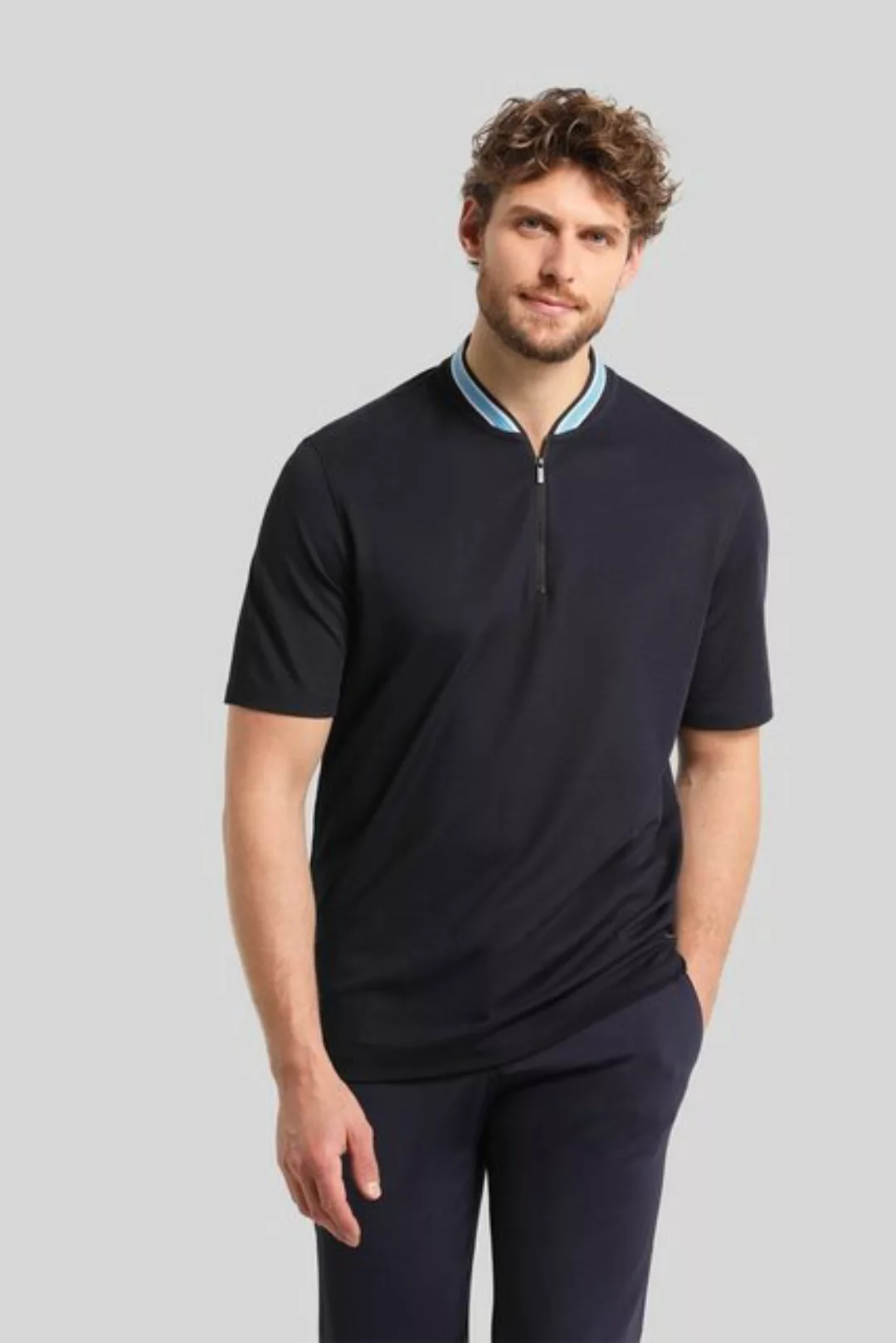 bugatti Poloshirt mit einem Collegekragen günstig online kaufen