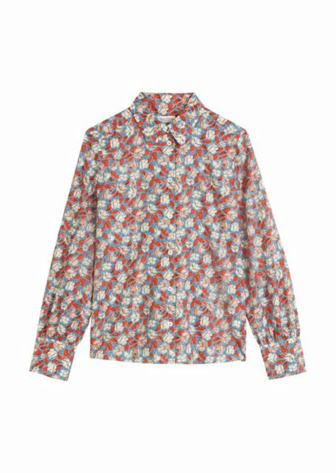 Marc O'Polo Hemdbluse Bluse MARC O' POLO floral blau günstig online kaufen