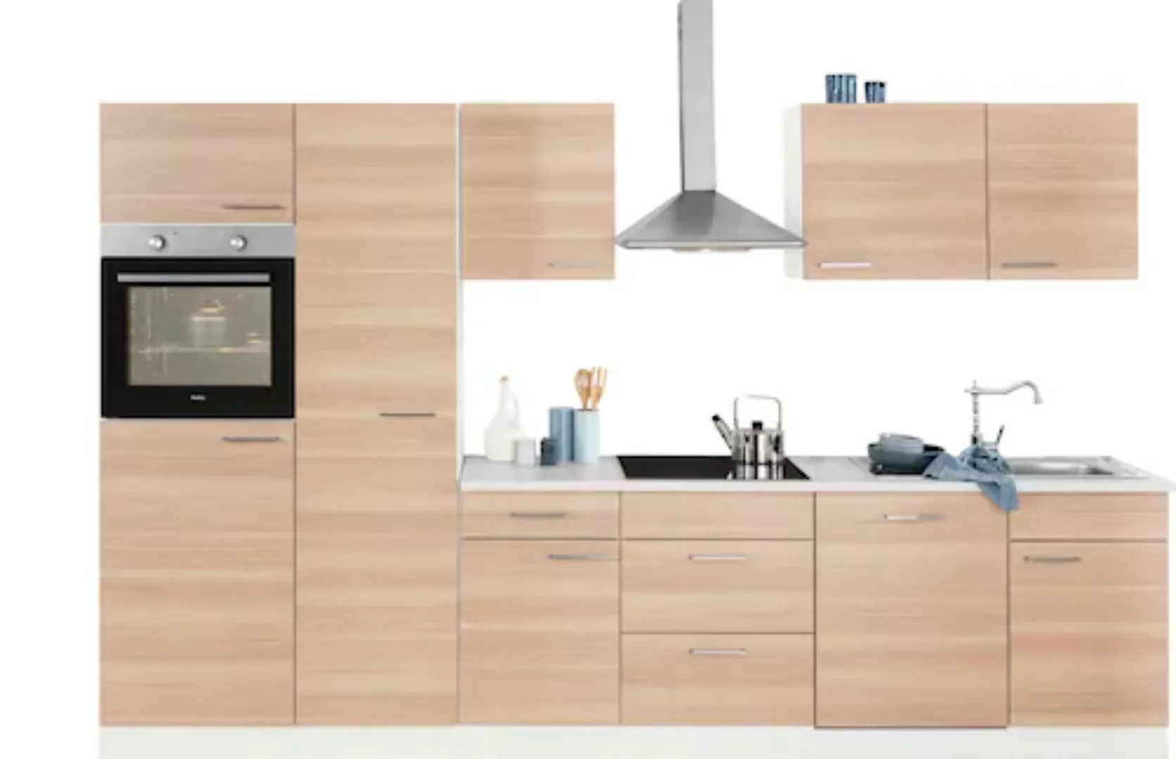 wiho Küchen Küchenzeile »Zell«, mit E-Geräten, Breite 310 cm günstig online kaufen