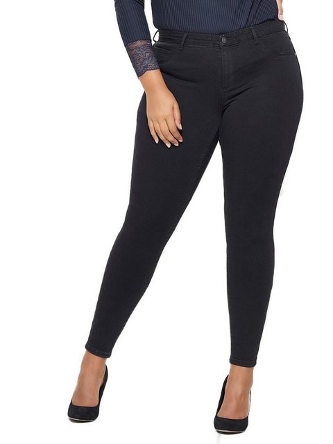 Carmakoma by Only Damen Jeans CARTHUNDER PUSH UP REG SKINNY JEANS - Skinny günstig online kaufen