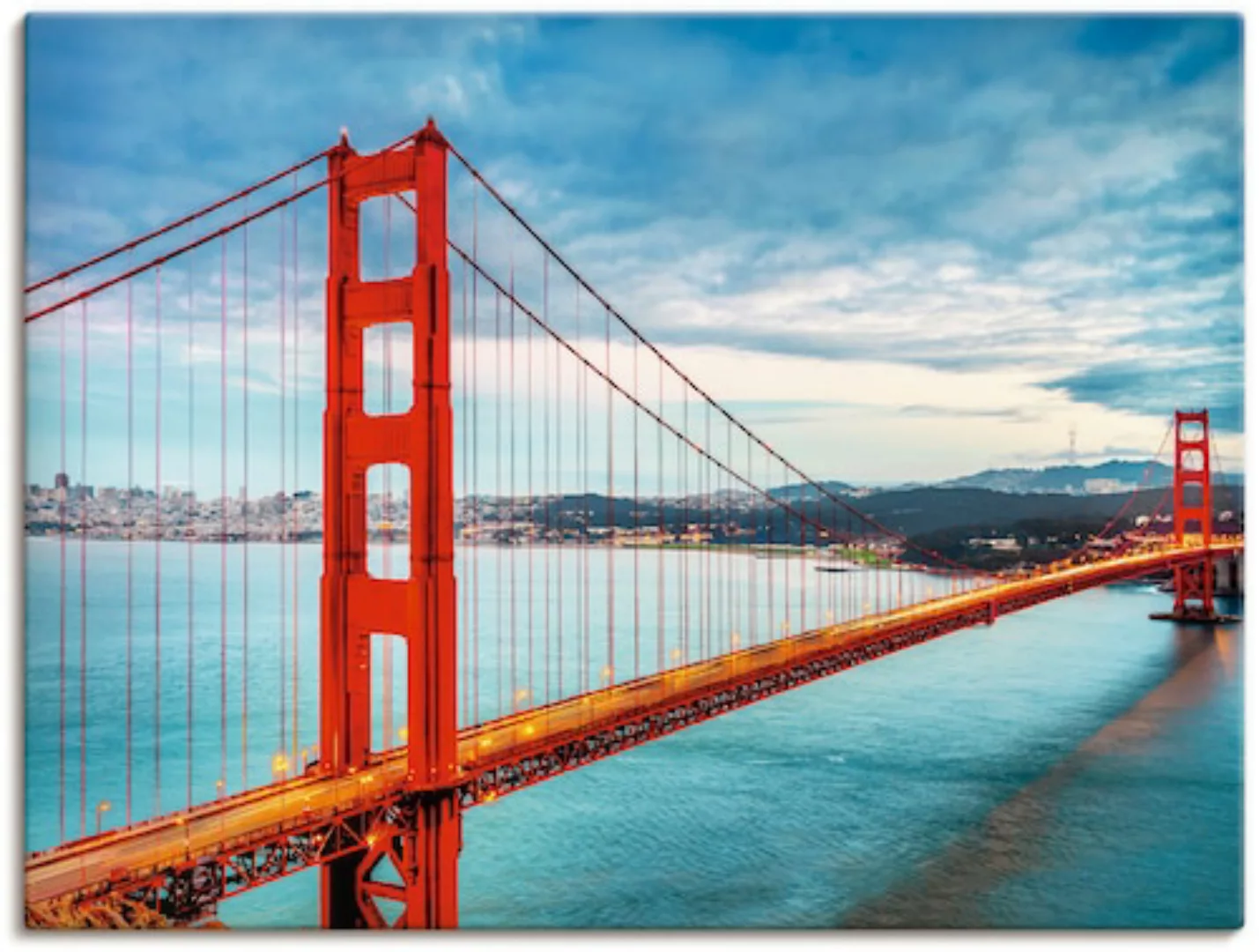 Artland Wandbild »Golden Gate Bridge«, Brücken, (1 St.), als Alubild, Outdo günstig online kaufen