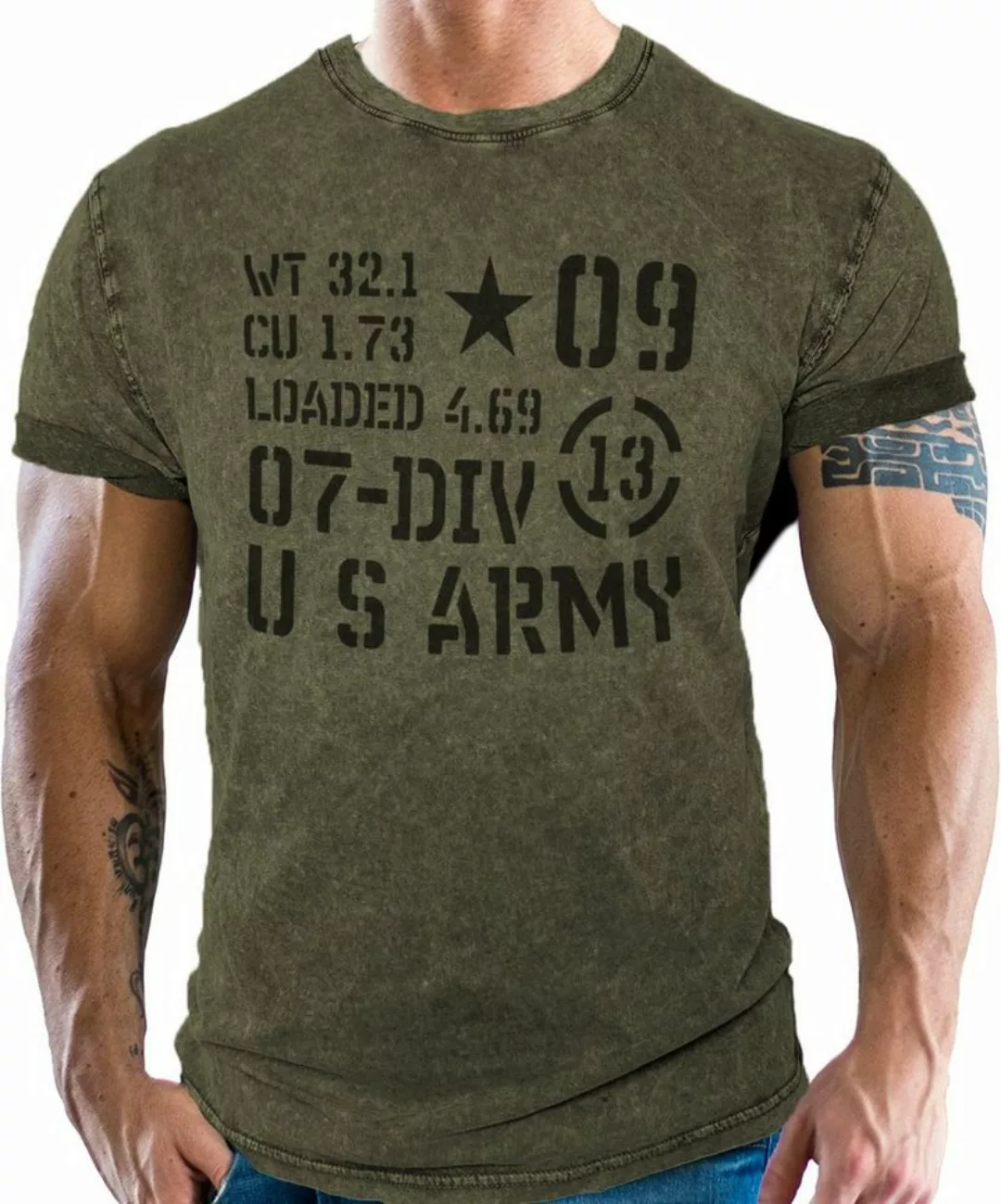 GASOLINE BANDIT® T-Shirt für US Army Combat Fans: 07-Div günstig online kaufen