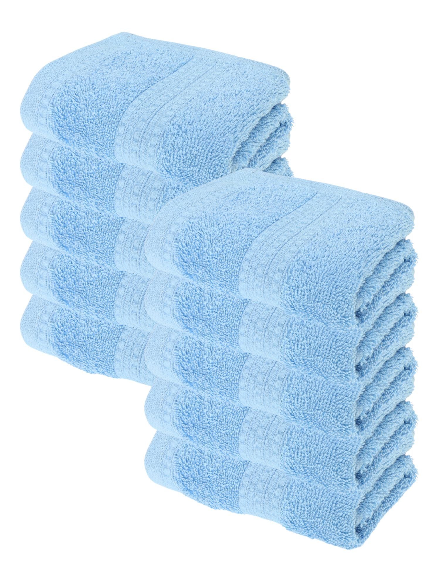 Julie Julsen Handtücher 10-Handtücher-Himmelblau, Bio-Baumwolle (10-St) günstig online kaufen