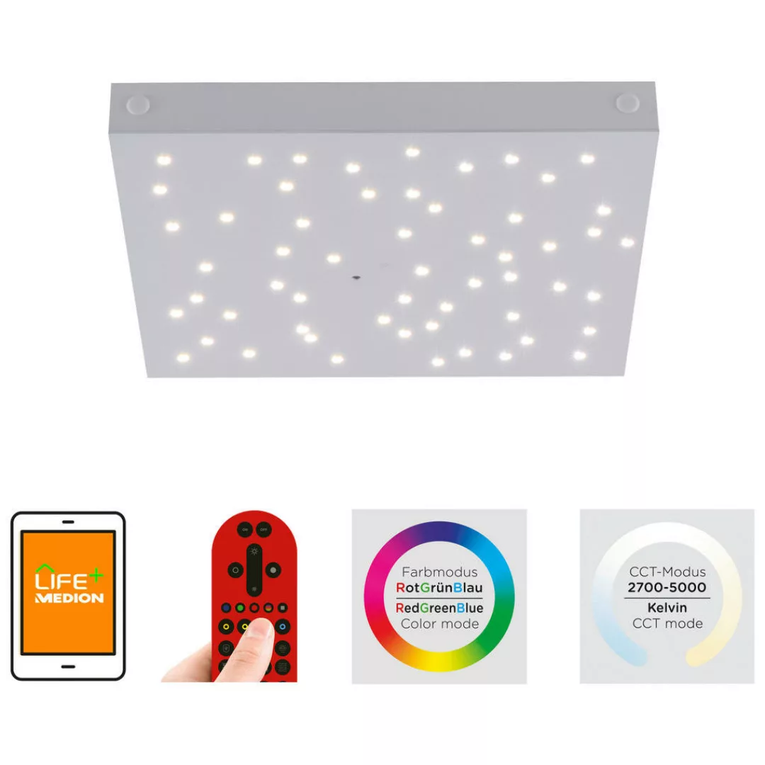 LED-Deckenleuchte LOLAsmart Stars, 36 x 36 cm günstig online kaufen