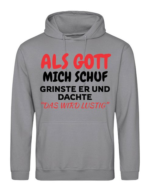 Youth Designz Kapuzenpullover Als Gott mich Schuf: Herren Hoodie Pullover m günstig online kaufen