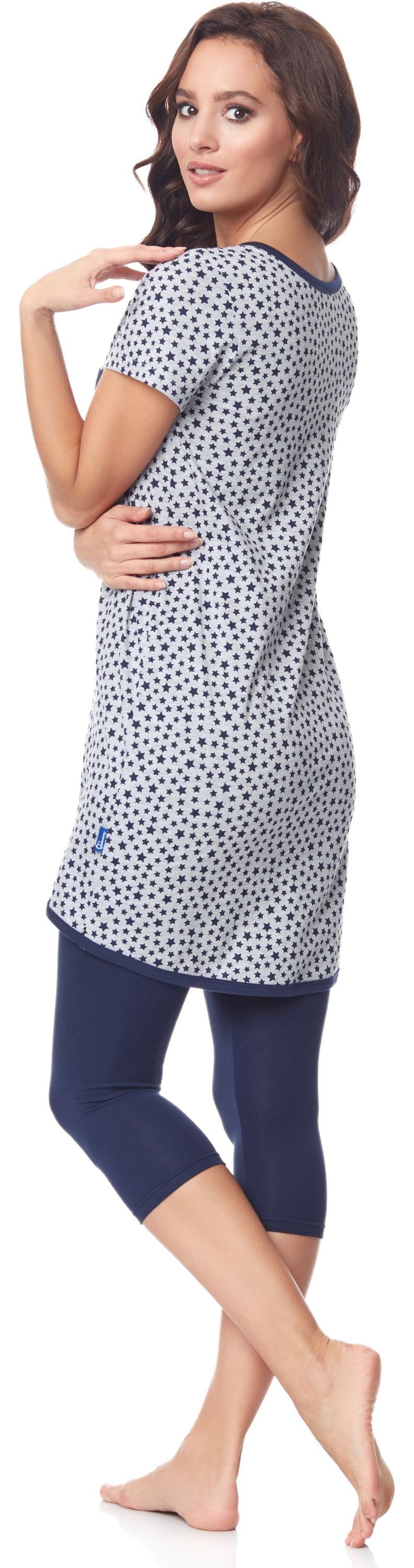 Be Mammy Umstandspyjama Damen Kurzarm Pyjama günstig online kaufen
