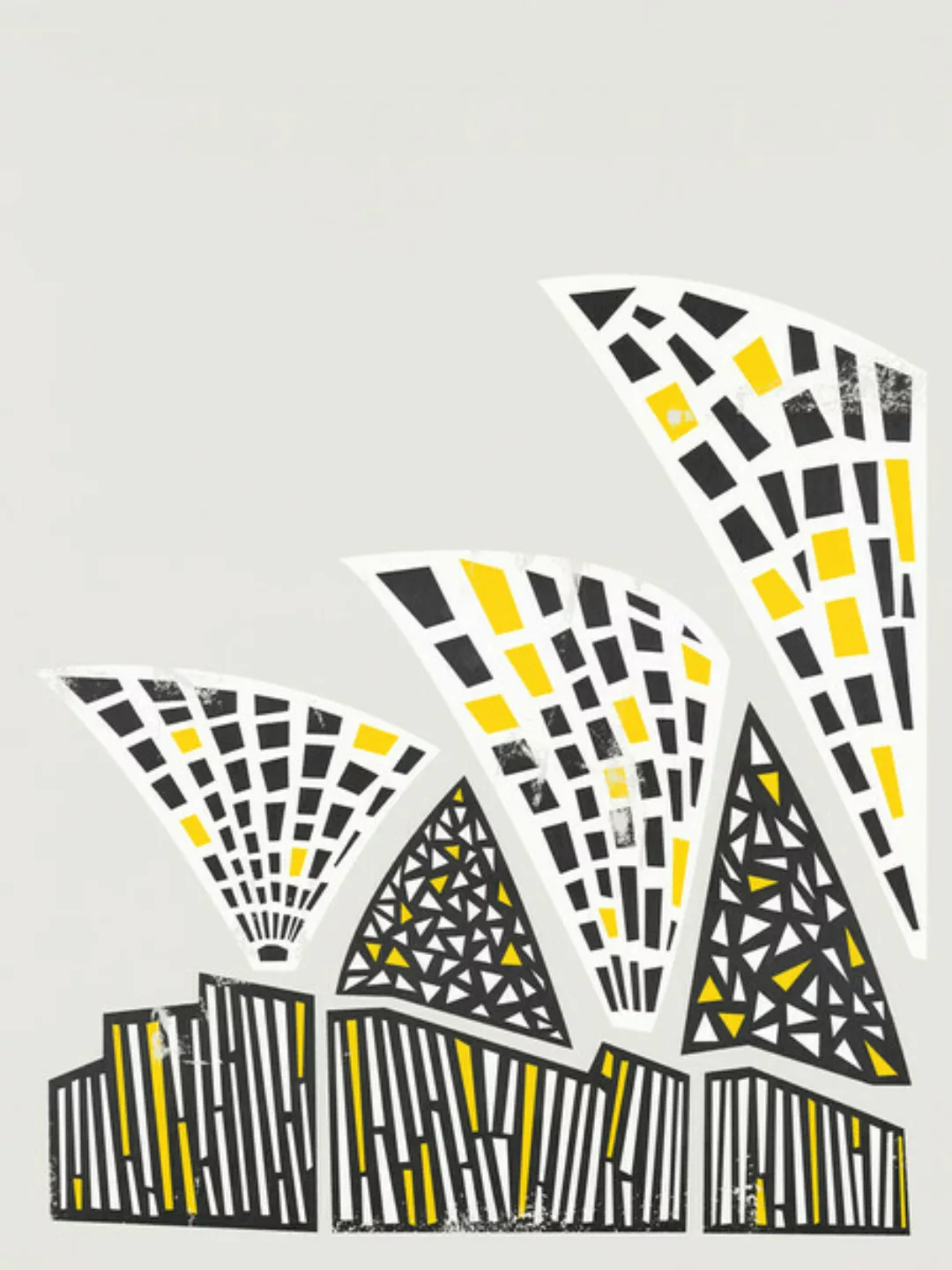 Poster / Leinwandbild - Abstract Sydney Opera House günstig online kaufen