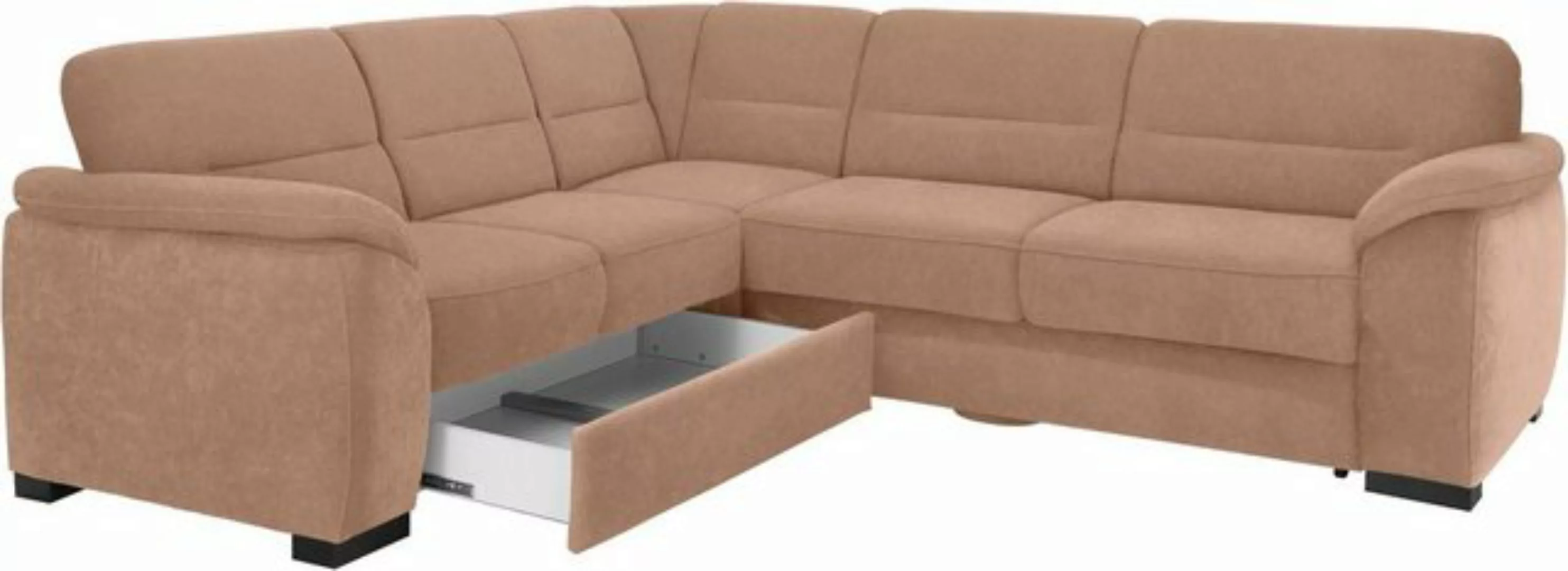 sit&more Ecksofa "Montego L-Form", wahlweise mit Bettfunktion und Schubkast günstig online kaufen