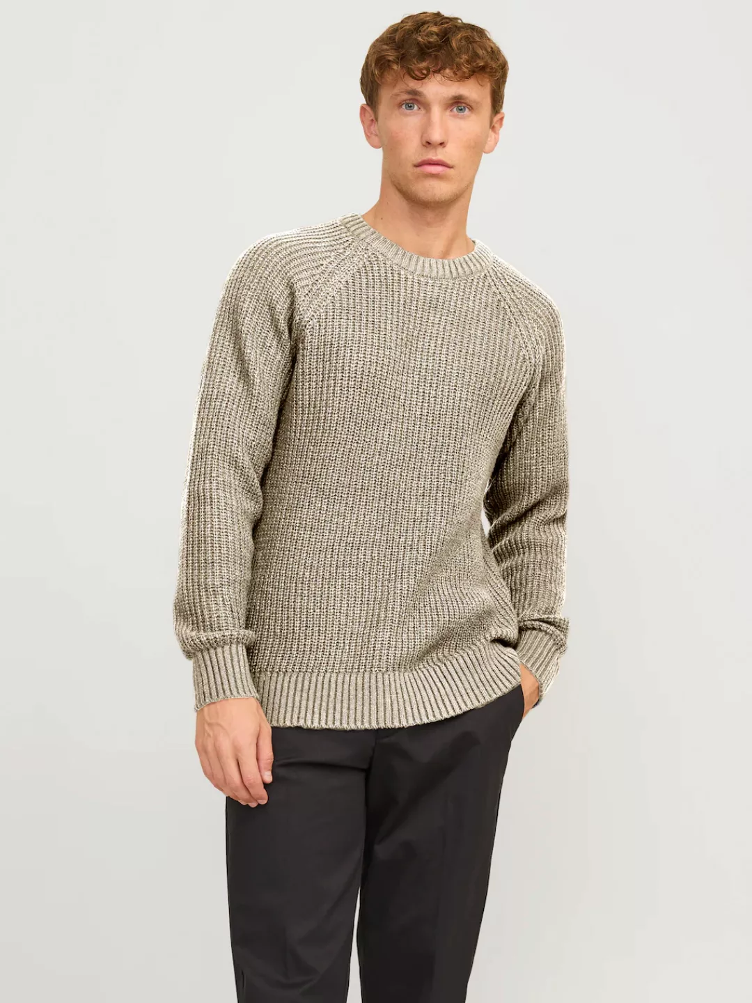 Jack & Jones Rundhalspullover "JJJONES KNIT CREW NECK" günstig online kaufen