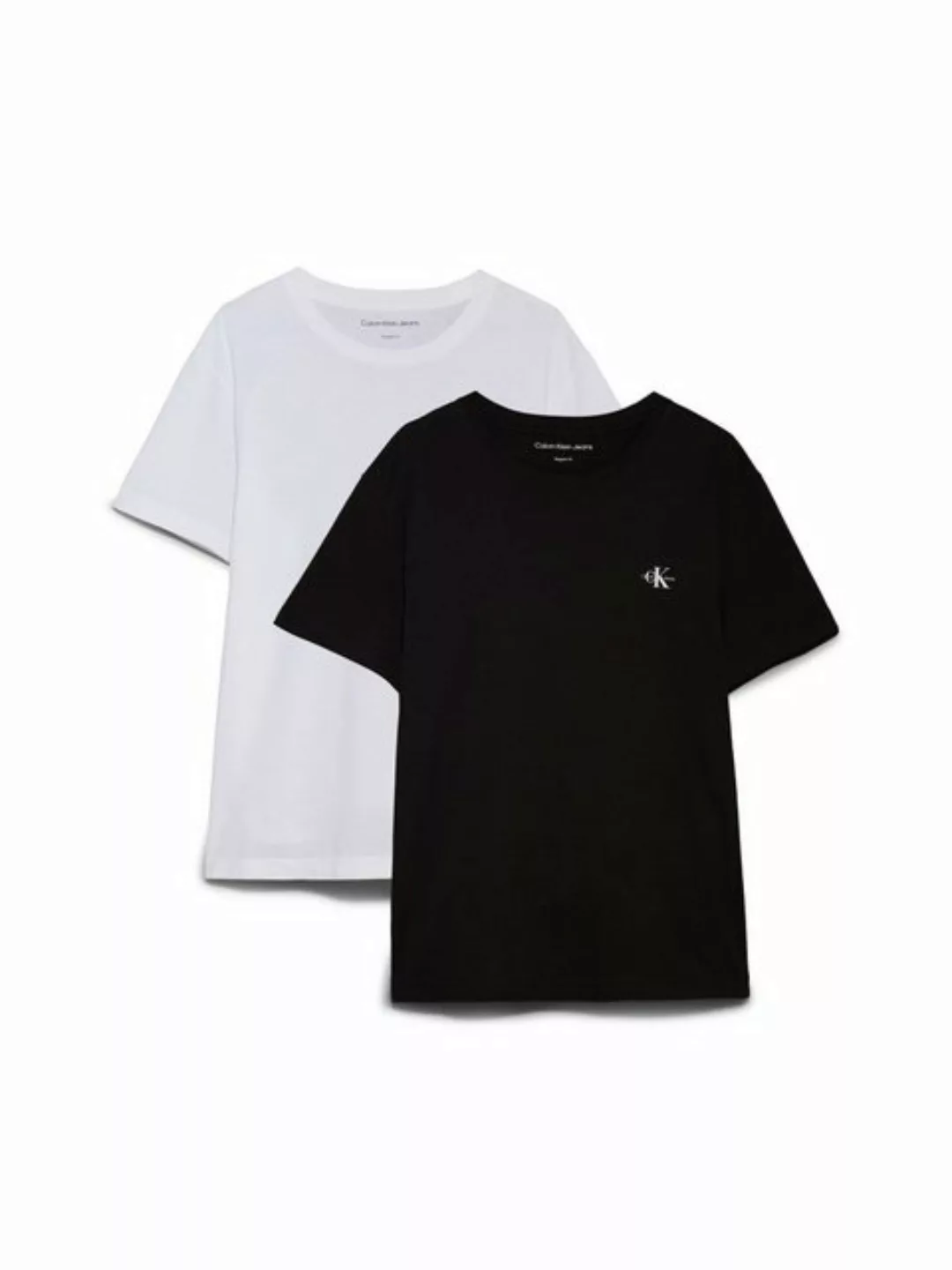 Calvin Klein Jeans T-Shirt 2 PACK MONOLOGO mit kleinem Logodruck auf der Br günstig online kaufen