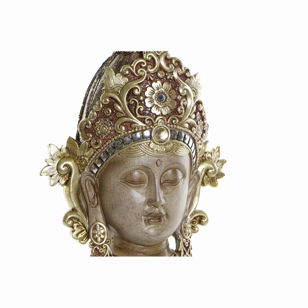 Deko-figur Dkd Home Decor Golden Metall Braun Buddha Harz (15 X 7 X 38 Cm) günstig online kaufen