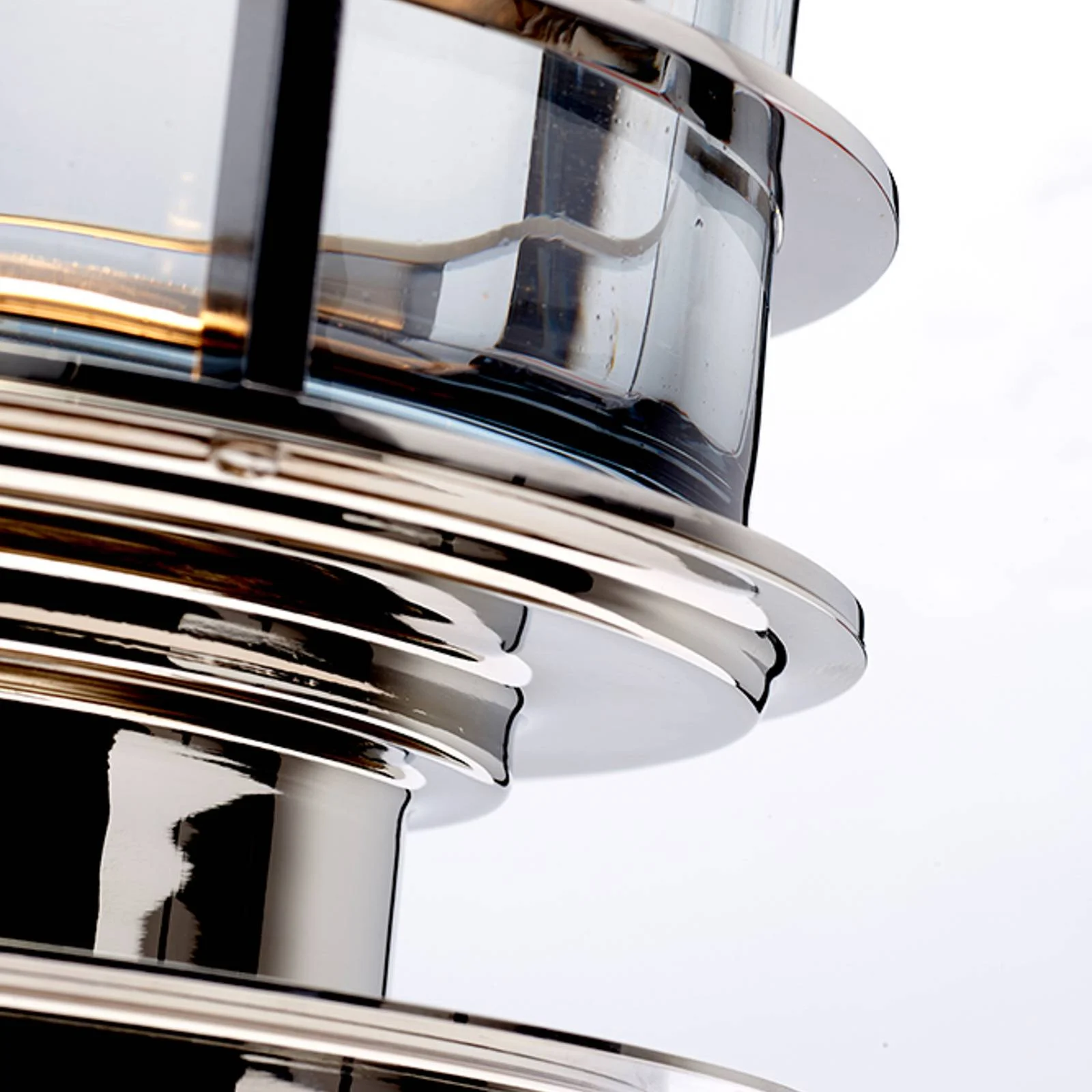 Tischlampe Arno rauchglas/nickel poliert günstig online kaufen