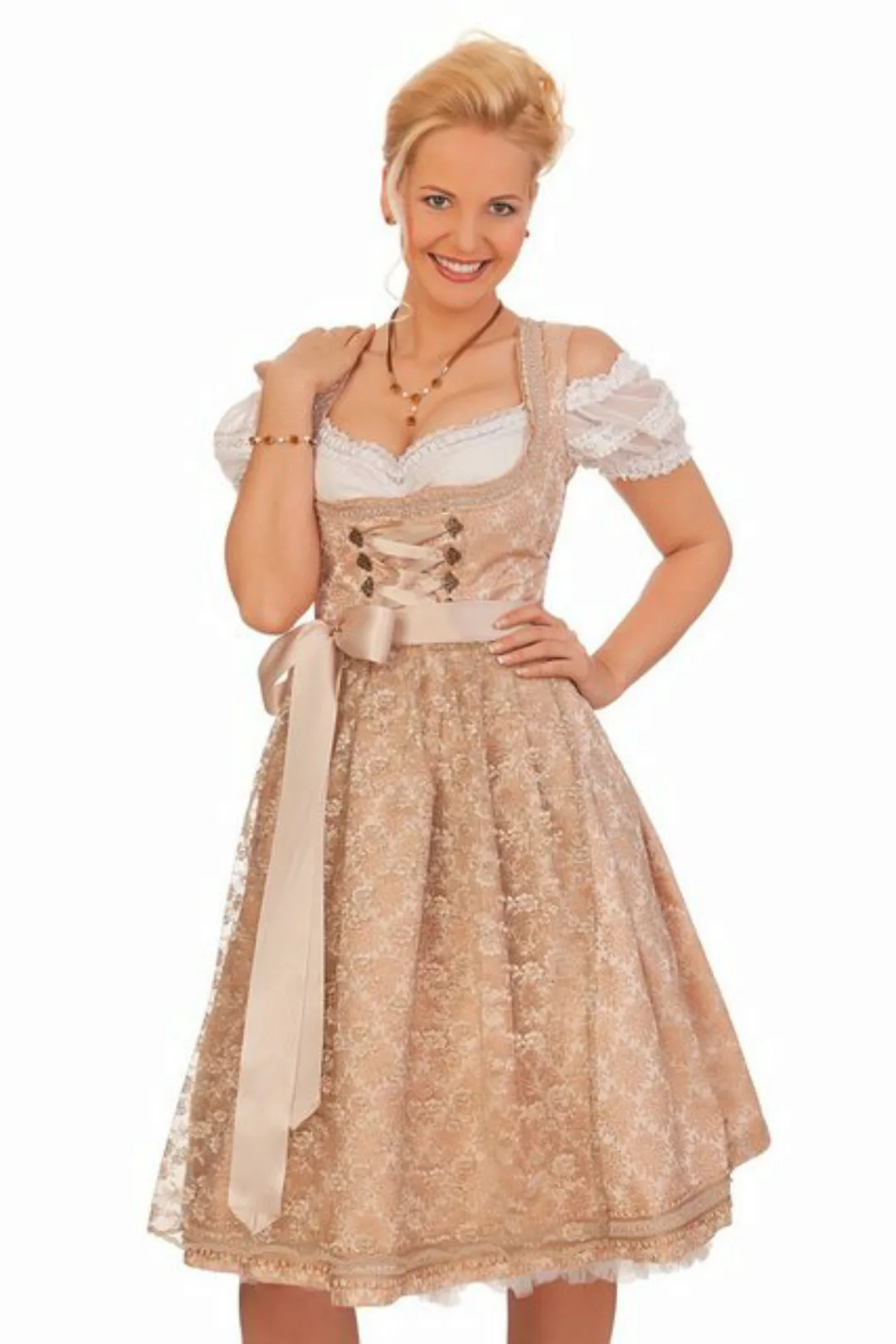 MarJo Dirndl Midi Dirndl 2tlg. - HILDA - creme günstig online kaufen