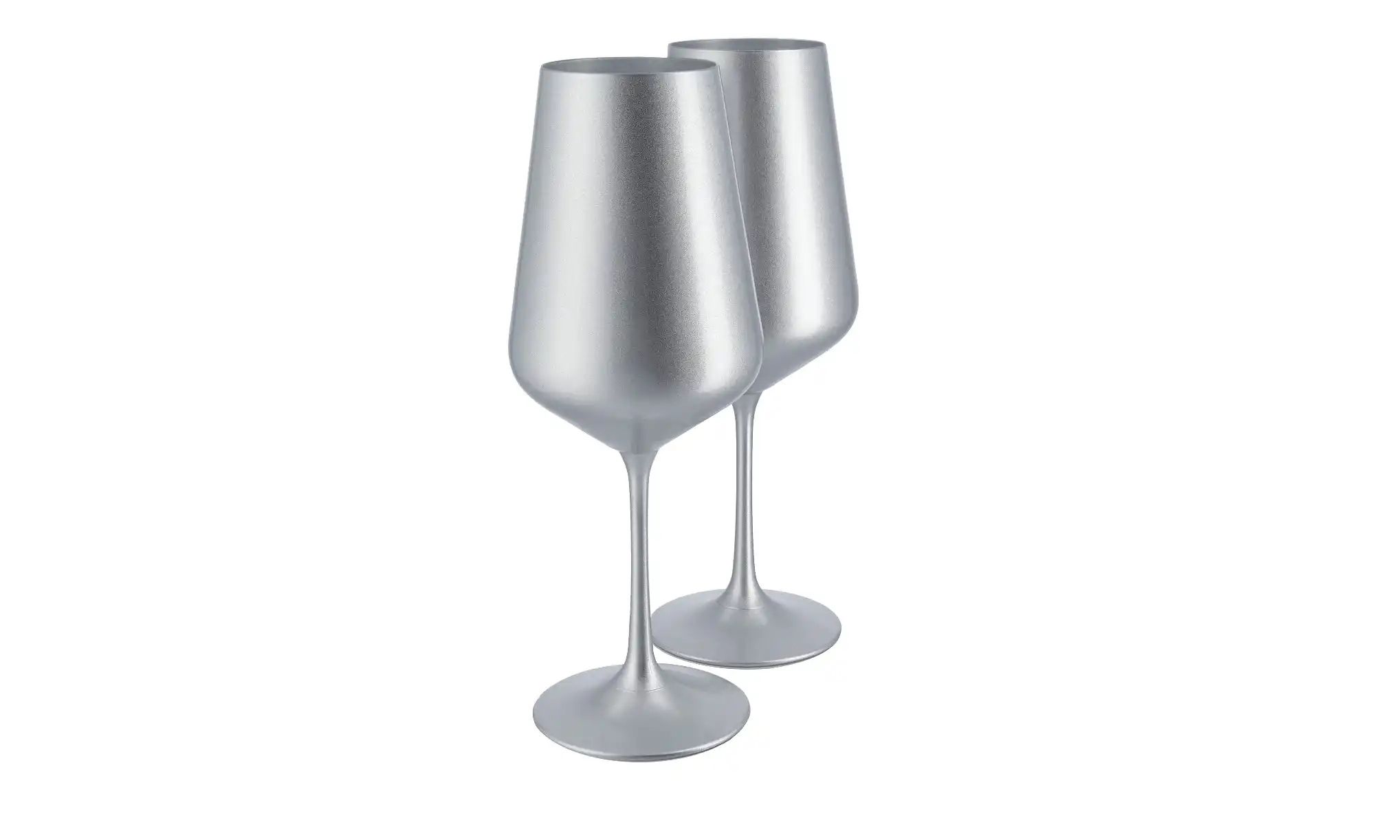 Peill+Putzler Weinkelch 2er-Set Las Vegas ¦ silber ¦ Glas  ¦ Maße (cm): H: günstig online kaufen